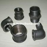 Black malleable iron pipe fittings