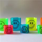 Colorful Transparent Plastic Spring Smiley Slinky Capsule Toy